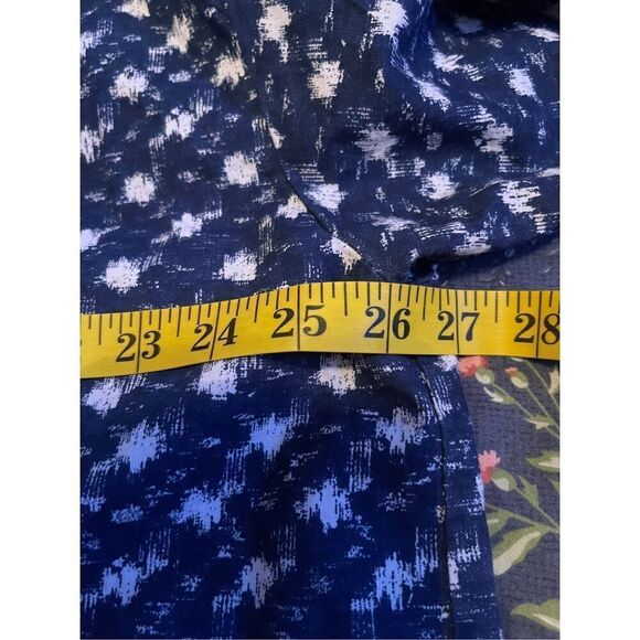 Bon Homme Mens Blue White Collared Short Sleeve Button-Down Shirt Size 2XB - Picture 4 of 13